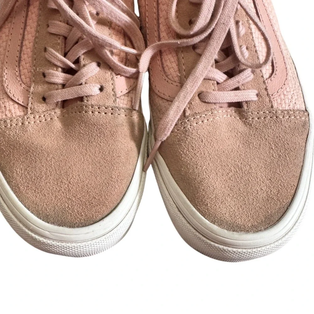 Vans Old Skool Pink Suede Canvas Sneakers Women's Size 6.5 Casual Shoes